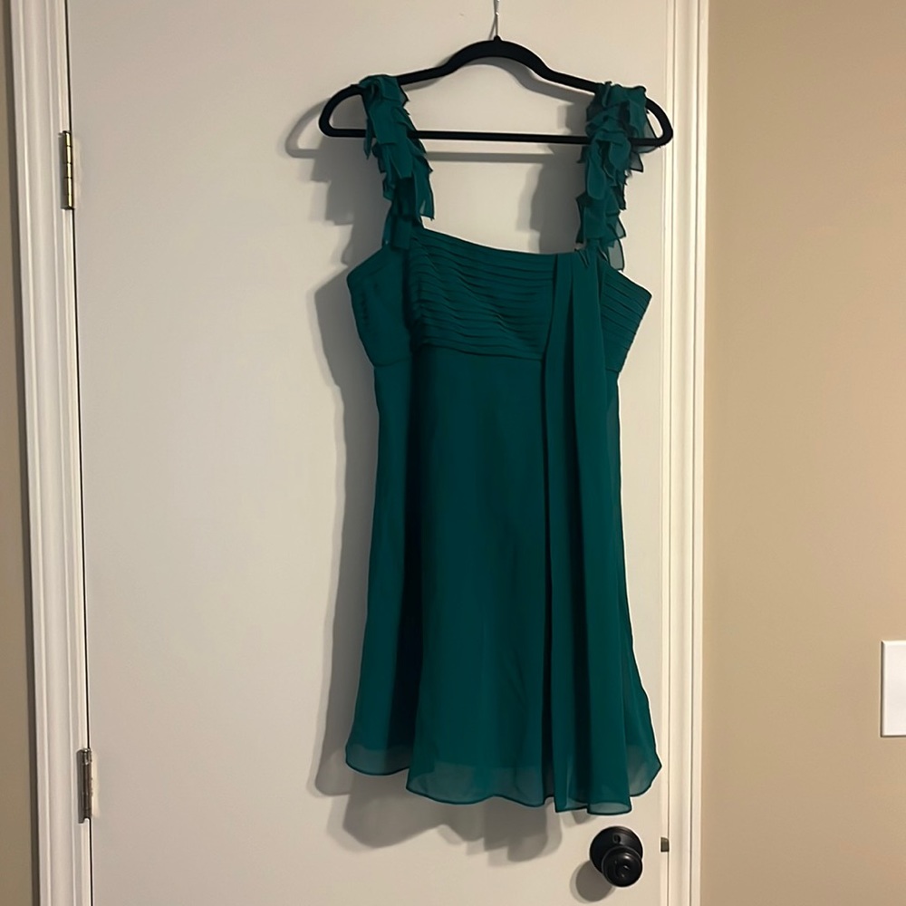 Green cocktail dress